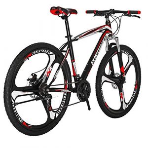 Buy Euro Mountain Bikes X1 21 Speed 3 Spoke Wheels Bicycle Black Red