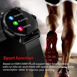 CACGO K88HPLUS Watch Smartwatch Women Men Heart Rate Calories Sleep Monitor BT 1.3in IPS Screen Sport Watch Wearable Devices