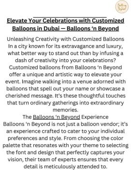 customized balloons dubai